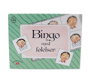 Bingo med følelser spil til børn fra 3 år