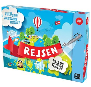 Rejsen fuld fart Danmark rundt brætspil til børn fra 5 år
