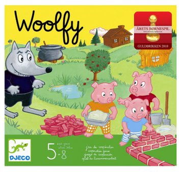 Woolfy de 3 små grise brætspil til børn fra 5 år